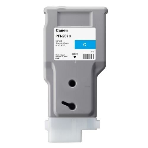 CANON PFI-207 C Ink tank cyan 300ml hinta ja tiedot | Mustekasetit | hobbyhall.fi