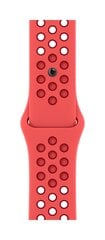 41mm Bright Crimson/Gym Red Nike Sport Band - MPGW3ZM/A hinta ja tiedot | Älykellojen ja aktiivisuusrannekkeiden lisätarvikkeet | hobbyhall.fi