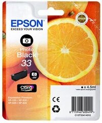 Epson C13T33414010, musta hinta ja tiedot | Mustekasetit | hobbyhall.fi