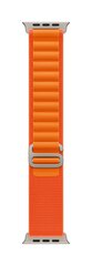 49mm Orange Alpine Loop - Small - MQDY3ZM/A hinta ja tiedot | Älykellojen ja aktiivisuusrannekkeiden lisätarvikkeet | hobbyhall.fi