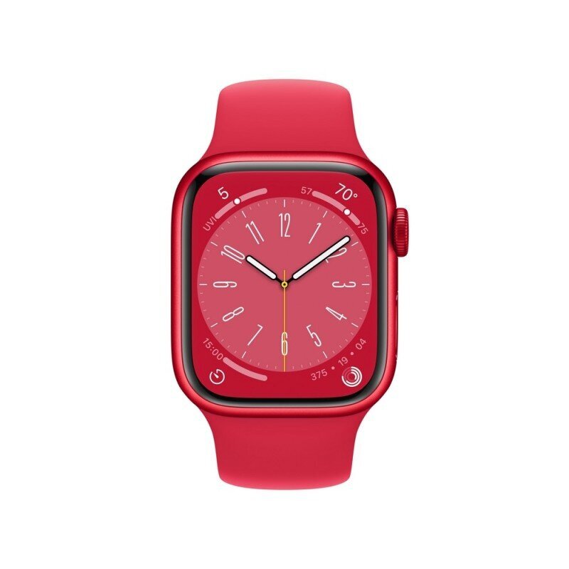 Apple Watch Series 8 GPS + Cellular 41mm (PRODUCT)RED alumiinikuori ,(PRODUCT)RED urheiluranneke - MNJ23 hinta ja tiedot | Älykellot | hobbyhall.fi