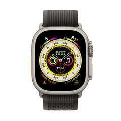 Apple Watch Ultra GPS + Cellular, 49mm titaanikuori ,Black/Gray Trail ranneke - S/M MQFW3 hinta ja tiedot | Älykellot | hobbyhall.fi
