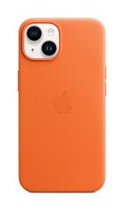 Apple Leather Case MagSafe MPP83ZM/A Orange hinta ja tiedot | Puhelimen kuoret ja kotelot | hobbyhall.fi