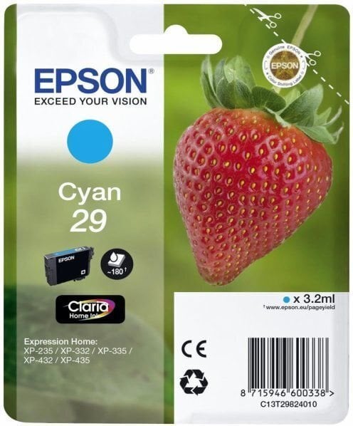 Epson C13T29824022 hinta ja tiedot | Mustekasetit | hobbyhall.fi