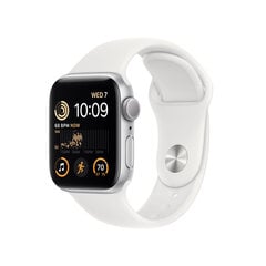 Apple Watch SE GPS + Cellular 44mm Silver Aluminium Case with White Sport Band - Regular 2nd Gen - MNQ23EL/A hinta ja tiedot | Älykellot | hobbyhall.fi