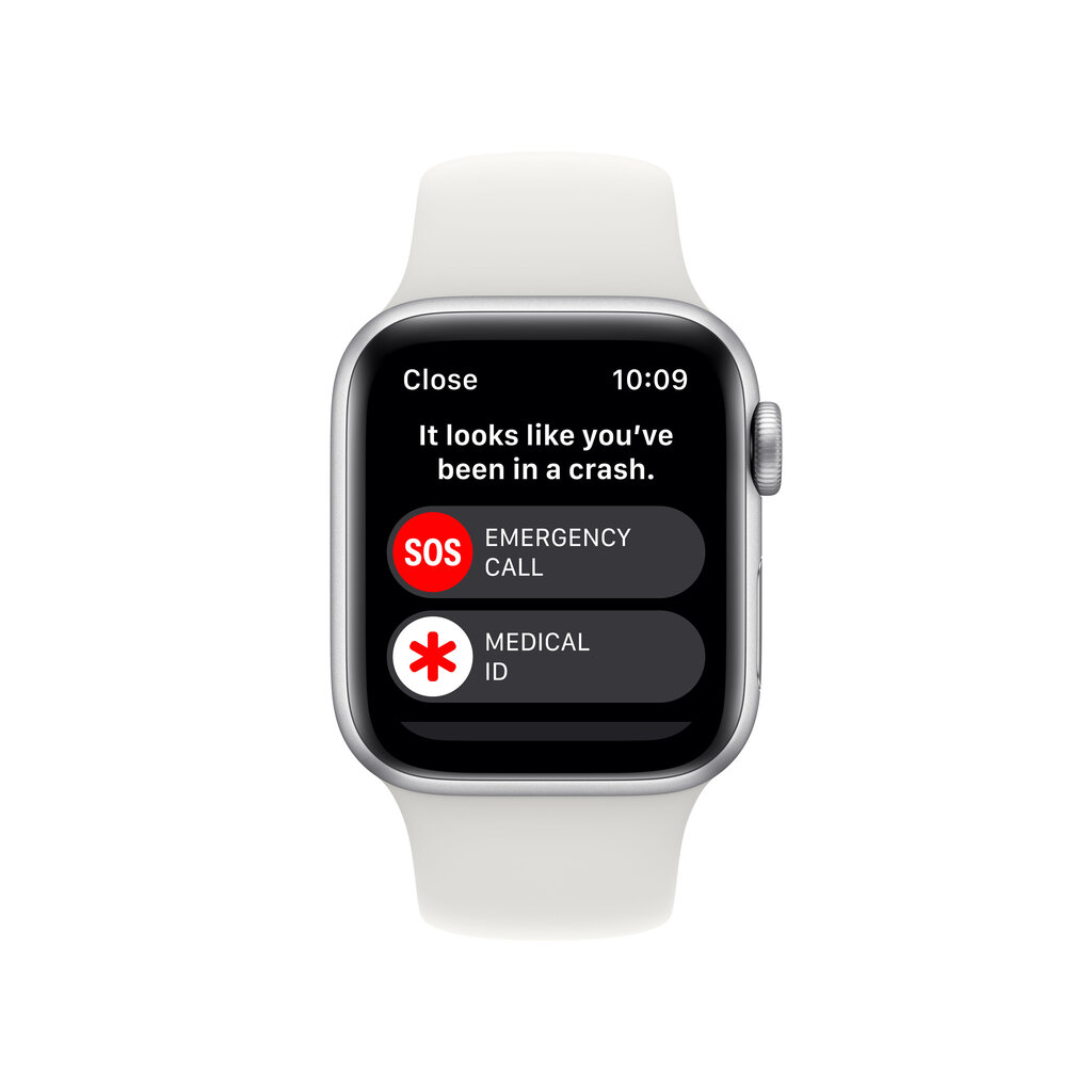 Apple Watch SE GPS + Cellular 44mm Silver Aluminium Case with White Sport Band - Regular 2nd Gen - MNQ23EL/A hinta ja tiedot | Älykellot | hobbyhall.fi