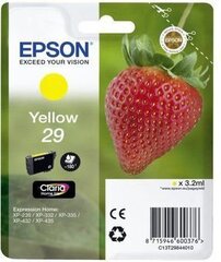 Epson alkuperäinen muste c13t29844022, t29, keltainen hinta ja tiedot | Mustekasetit | hobbyhall.fi
