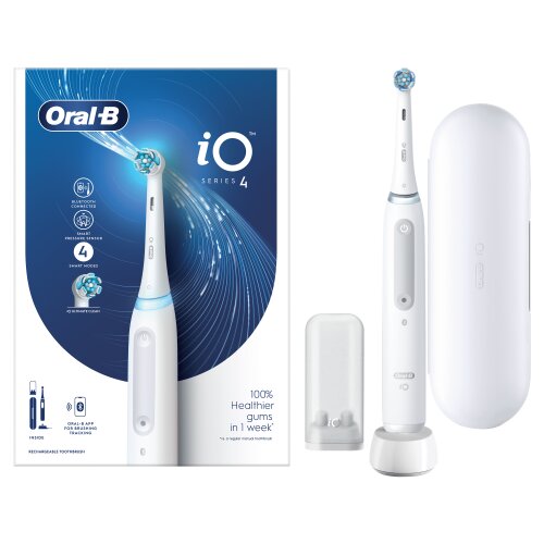 Oral-B iO Series 4, valkoinen hinta ja tiedot | Sähköhammasharjat | hobbyhall.fi