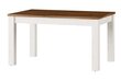 Country 40 -ruokapöytä, jatkettava, 140 - 214 x 90 x 76 cm, ruskea / valkoinen hinta ja tiedot | Ruokapöydät | hobbyhall.fi