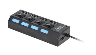 Quer Pro Adapter 3.0 USB Hubs 1 x 4 Musta hinta ja tiedot | Adapterit | hobbyhall.fi