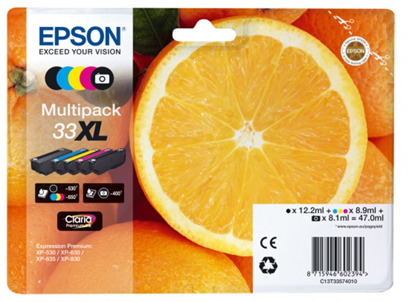 EPSON Multipack Oranges not alarmed hinta ja tiedot | Mustekasetit | hobbyhall.fi