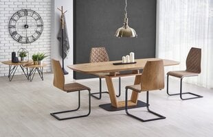 Blacky-ruokapöytä, jatkettava, 90 x 160-260 x 76 cm, tammi hinta ja tiedot | Ruokapöydät | hobbyhall.fi