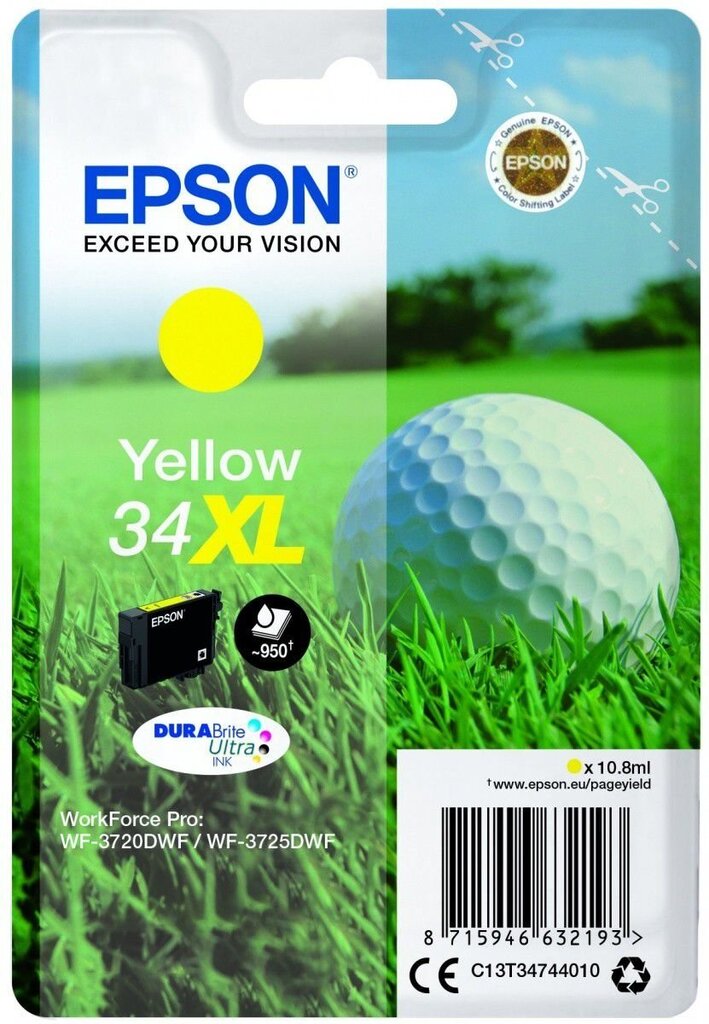 Epson C13T34744010 hinta ja tiedot | Mustekasetit | hobbyhall.fi