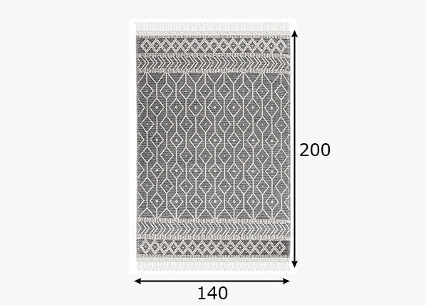 Matto Theko Tom Tailor Värillinen Macrame 140x200 cm hinta ja tiedot | Isot matot | hobbyhall.fi