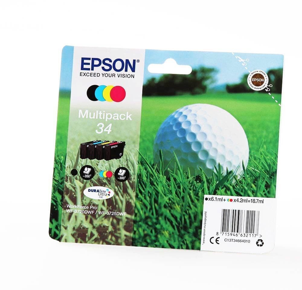 EPSON Multipack 4-colours 34 DURABrite U hinta ja tiedot | Mustekasetit | hobbyhall.fi