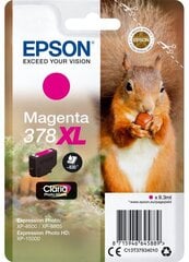 EPSON Singlepack Magenta 378XL Squirrel hinta ja tiedot | Epson Tulostuskasetit | hobbyhall.fi