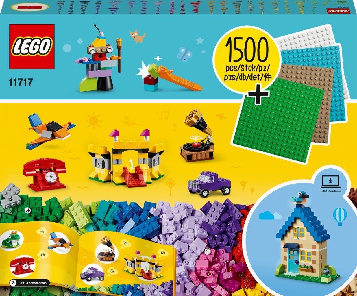 11717 LEGO® Classic Palikoita, palikoita, rakennuslevyjä hinta ja tiedot | LEGOT ja rakennuslelut | hobbyhall.fi