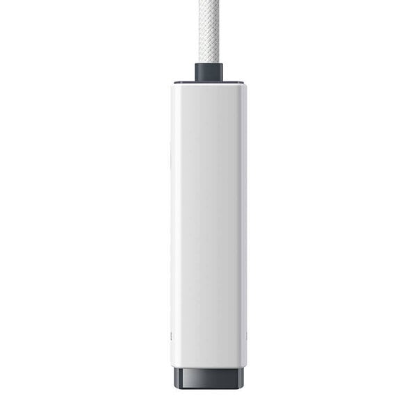 Adapteri Baseus Lite Series USB-C - RJ45-verkko, 100Mbps (valkoinen)