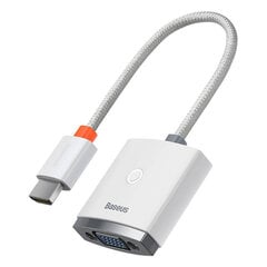 Adapteri Baseus Lite -sarjan HDMI-VGA, äänen kanssa (valkoinen) hinta ja tiedot | Baseus Tietokoneet ja pelaaminen | hobbyhall.fi