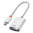Adapteri Baseus Lite -sarjan HDMI-VGA, äänen kanssa (valkoinen)