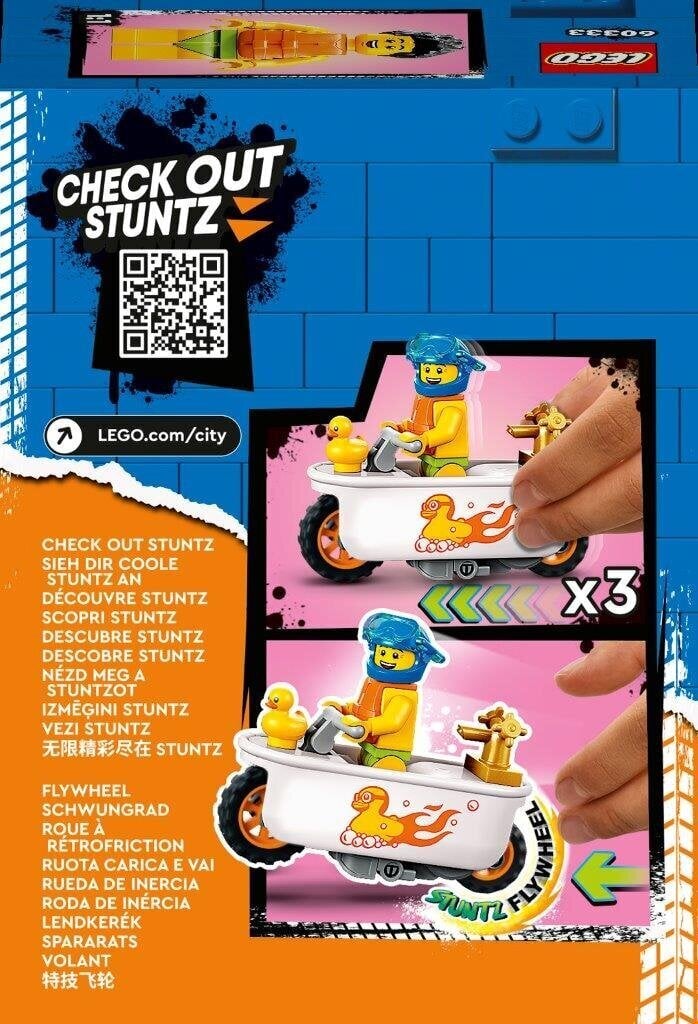 60333 LEGO® City Kylpyammestunttipyörä hinta ja tiedot | LEGOT ja rakennuslelut | hobbyhall.fi