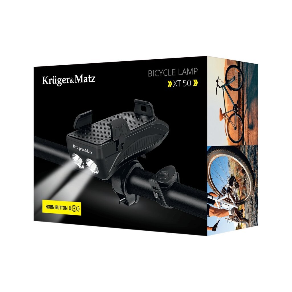 Kruger&Matz XT50 laikiklis dviračiams hinta ja tiedot | Puhelintelineet | hobbyhall.fi