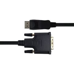 Deltaco, DisplayPort - DVI-D, 1080p 60Hz, 1 m hinta ja tiedot | Kaapelit ja adapterit | hobbyhall.fi