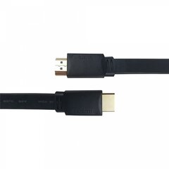 Deltaco, Flat High Speed su Ethernet HDMI, 4K UHD, 1 m hinta ja tiedot | Kaapelit ja adapterit | hobbyhall.fi
