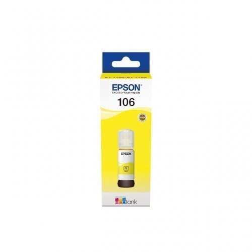 Epson Ecotank 106 mustepullo, keltainen hinta ja tiedot | Mustekasetit | hobbyhall.fi