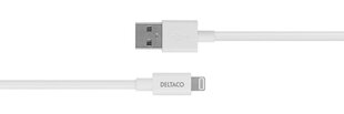 Deltaco : IPLH-401, USB A, Lightning, pituus : 1 metriä. hinta ja tiedot | Deltaco Puhelimet, älylaitteet ja kamerat | hobbyhall.fi