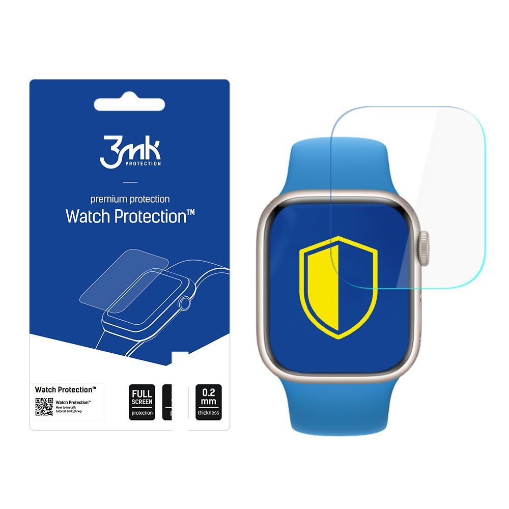 3mk Full Screen Clear Protector ARC+ for Apple Watch SE 2022 44mm hinta ja tiedot | Älykellojen ja aktiivisuusrannekkeiden lisätarvikkeet | hobbyhall.fi