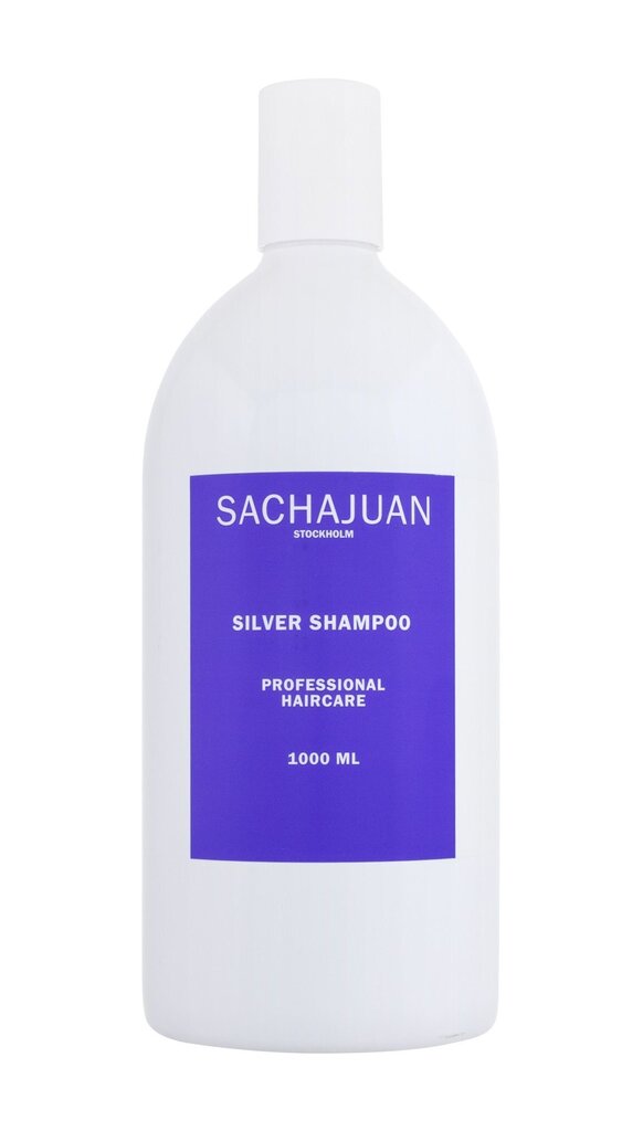 Keltaisuutta neutraloiva shampoo Sachajuan Silver 1000 ml hinta ja tiedot | Shampoot | hobbyhall.fi