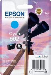 EPSON Singlepack Cyan 502 Ink hinta ja tiedot | Mustekasetit | hobbyhall.fi