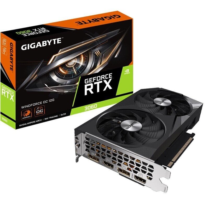 Gigabyte Nvidia GeForce RTX 3060 hinta ja tiedot | Näytönohjaimet | hobbyhall.fi