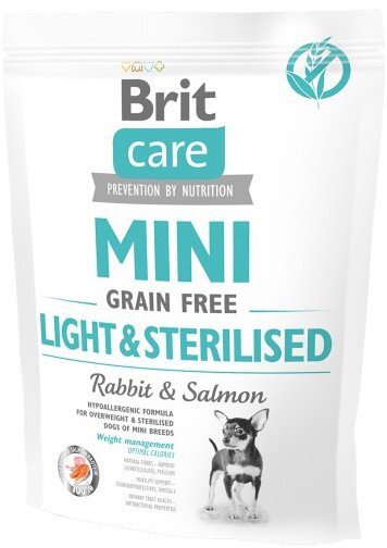 Brit Care -kuivaruoka Mini Light & Sterile, 400 g hinta ja tiedot | Koiran kuivaruoka | hobbyhall.fi