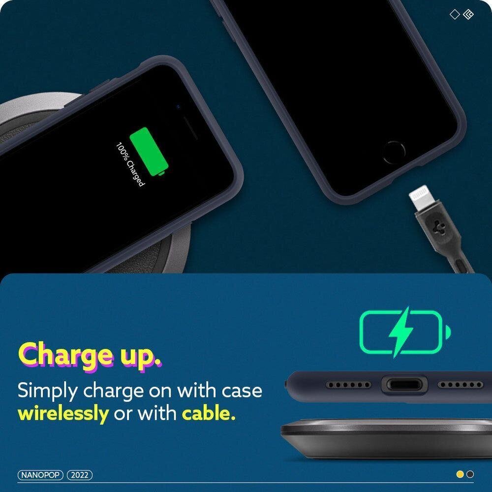 Spigen Caselogy Nano Pop -suojakotelo puhelimelle, Apple Iphone 7/8 /SE -le 2020/2022, sininen hinta ja tiedot | Puhelimen kuoret ja kotelot | hobbyhall.fi