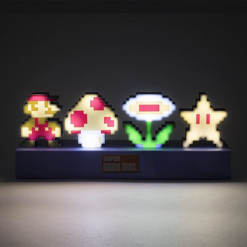 Super Mario Bros Icons lempa hinta ja tiedot | Pelien oheistuotteet | hobbyhall.fi