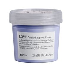 Davines Essential Haircare Love Smooth Conditioner - sileyttävä ja tasoittava hoitoaine hiuksille, 250 ml. hinta ja tiedot | Hoitoaineet | hobbyhall.fi