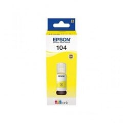 Epson Keltainen muste 104 EcoTank (C13T00P440) hinta ja tiedot | Mustekasetit | hobbyhall.fi