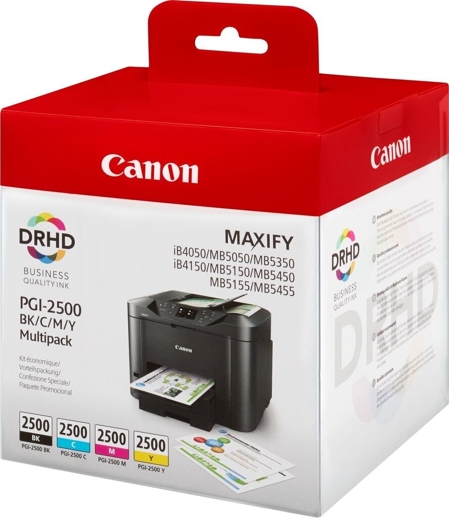 CANON INK PGI-2500 BK/C/M/Y MULTI hinta ja tiedot | Mustekasetit | hobbyhall.fi