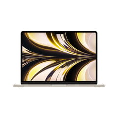 MacBook Air 13” Apple M2 8C CPU, 10C GPU/8GB/512GB SSD/Starlight/RUS - MLY23RU/A hinta ja tiedot | Kannettavat tietokoneet | hobbyhall.fi