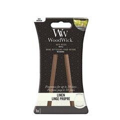 WoodWick Auto Reeds Refill Linen (pellava) - vaihdettavat auton tuoksutikut hinta ja tiedot | WoodWick Autotuotteet | hobbyhall.fi