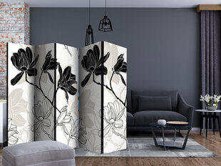 Sermi Flowers B&W II [Room Dividers] hinta ja tiedot | Sermit ja tilanjakajat | hobbyhall.fi