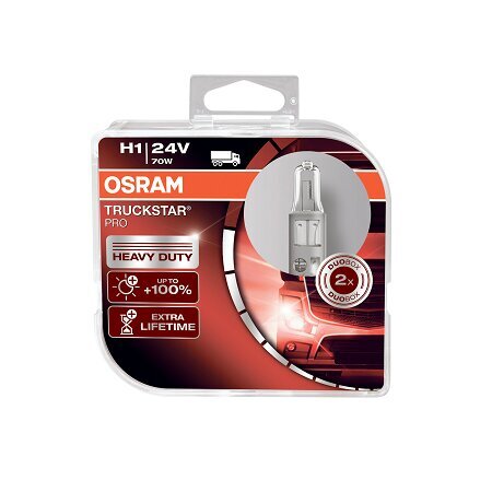 OSRAM H1 TRUCKSTAR PRO 4008321784209 halogeenilamput hinta ja tiedot | Polttimot | hobbyhall.fi