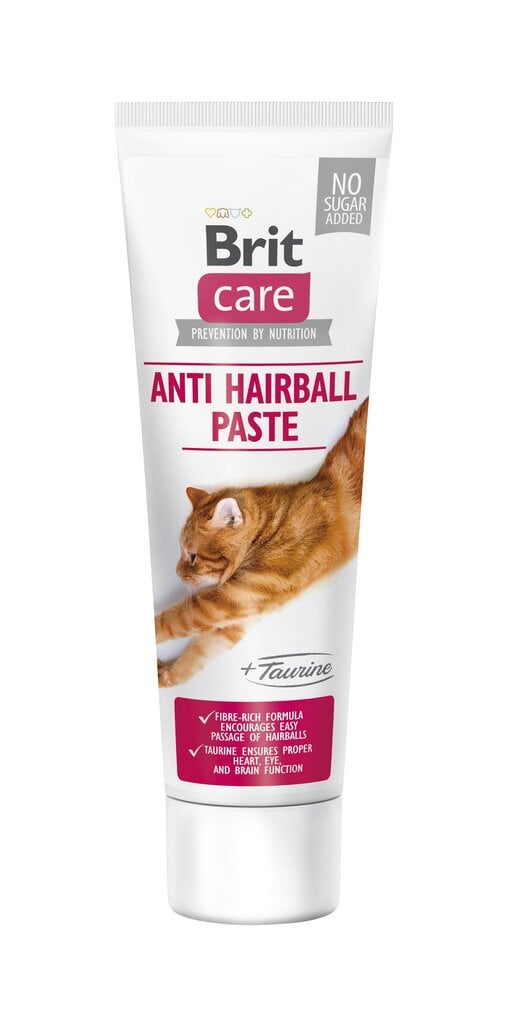 Brit Care Anti Hairball Taurin tahna kissoille 100ml hinta ja tiedot | Kissan terveys ja hyvinvointi | hobbyhall.fi