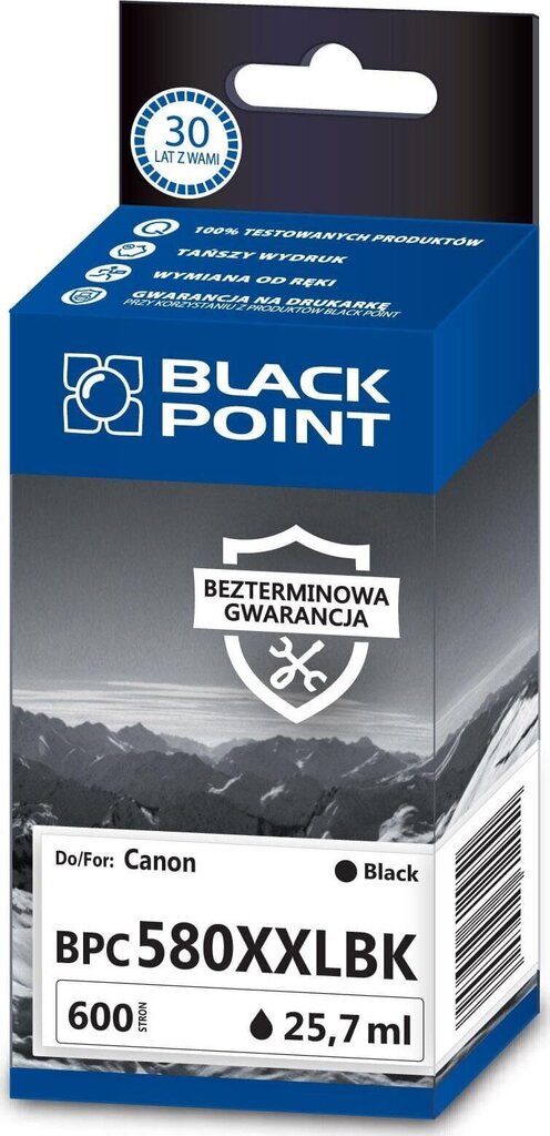 Black Point BPC580XXLBK, musta hinta ja tiedot | Mustekasetit | hobbyhall.fi