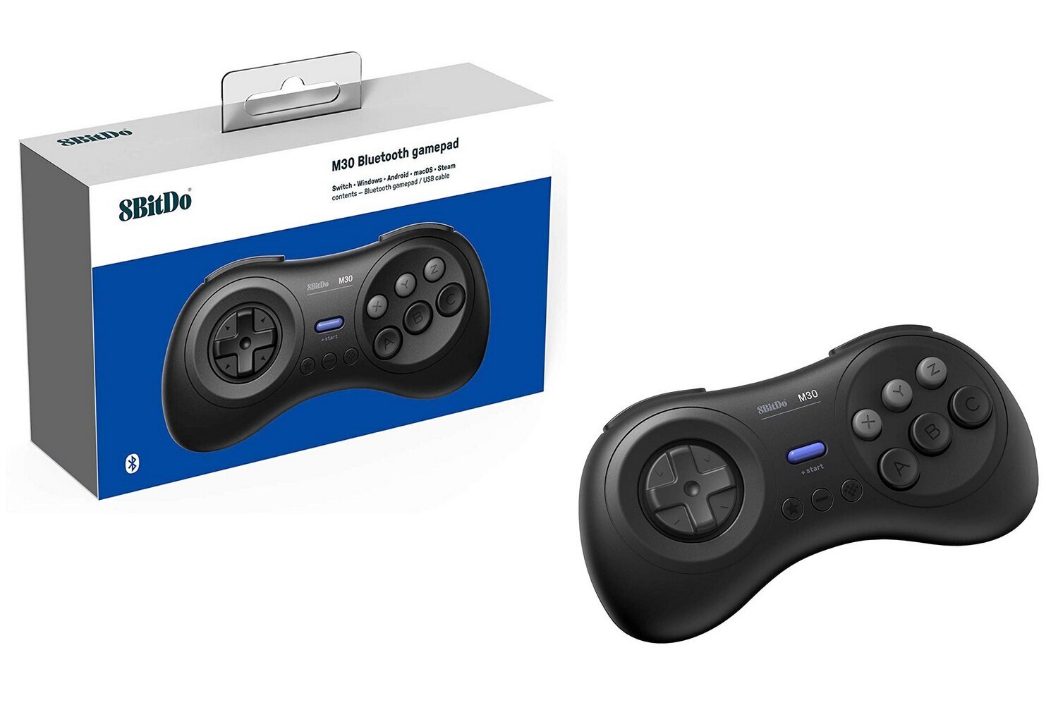 8BitDo M30 Bluetooth Gamepad (Switch, PC, Mobile) hinta ja tiedot | Ohjaimet ja lisätarvikkeet | hobbyhall.fi