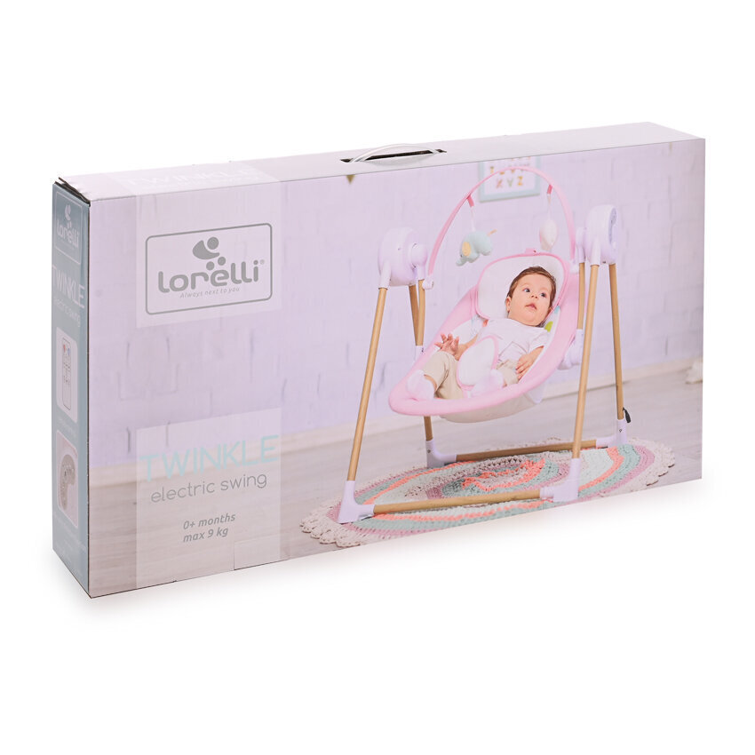 Nojatuoli - keinu Lorelli Twinkle, Pink Rhino hinta ja tiedot | Sitterit | hobbyhall.fi