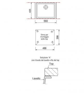 Kivipesuallas Plados-Telma CUBE Undermount ON5610ST N6 väri: runsas musta hinta ja tiedot | Keittiöaltaat | hobbyhall.fi