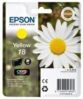 Epson 18 Ink Cartridge, Yellow hinta ja tiedot | Mustekasetit | hobbyhall.fi